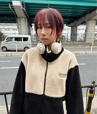 ショート カラー TAS所属・岩田 良/ブリーチカラーのヘアスタイル