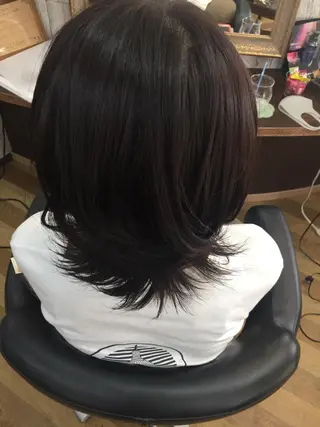 カラー 中山 ルミ子のヘアスタイル