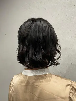 ミディアム パーマ 吉田一輝 外国人パーマのヘアスタイル