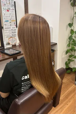 ロング カラー 原田 歩実のヘアスタイル