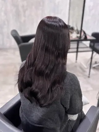 セミロング カラー 詩乃🎀ピンク 暖色系🫧レイヤーのヘアスタイル