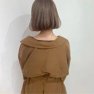 ミディアム カラー ニュアンスパーマ/ レイヤー/茶屋町のヘアスタイル