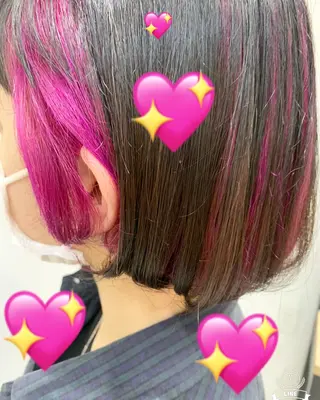 ミディアム カラー 新宿駅近♡個室 ♡関口三都季🌜のヘアスタイル