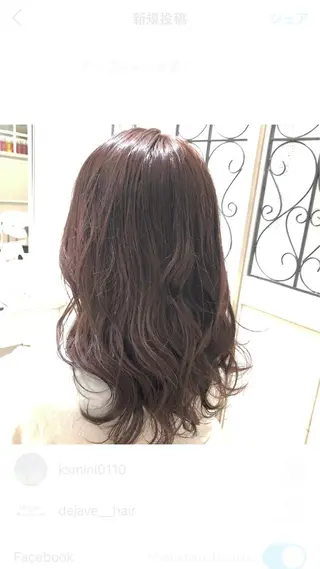 セミロング カラー ✨🌿大人可愛い愛さ れhair🌿✨松本のヘアスタイル