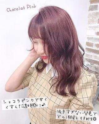 セミロング 韓国ヘア＆透けカラー keita🇰🇷のヘアスタイル