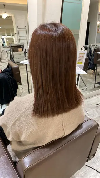 セミロング 前橋 姫奈のヘアスタイル