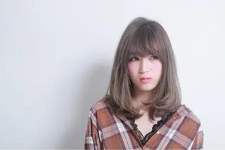 ミディアム カラー ヘアアレンジ 烏丸韓国ヘア🇰🇷 ayaka🎀のヘアスタイル