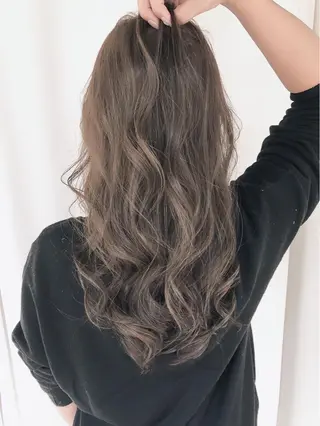 セミロング カラー パーマ ヘアアレンジ 竹内ケンゴ🇰🇷 EIGHT藤沢のヘアスタイル