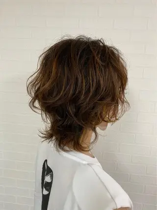 ショート カラー パーマ 🎁無料カットカラー 📷撮影モデル募集✨のヘアスタイル