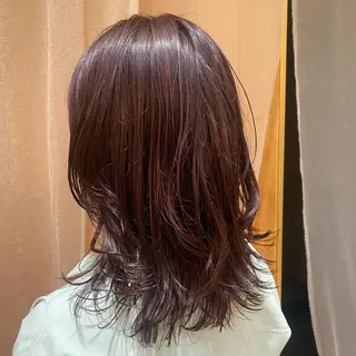 カラー 大人可愛い♡コテ巻き パーマ🌼杉田 萌恵のヘアスタイル
