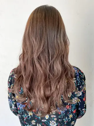 セミロング カラー パーマ ヘアアレンジ ITbyALBUM 中野店のヘアスタイル