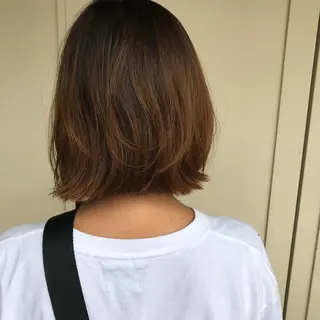 ミディアム 【体験】韓国 メイク&ヘア天神のヘアスタイル