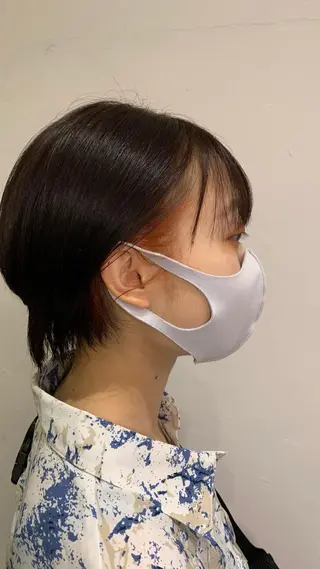 ショート カラー 🧸 仲間ひめかのヘアスタイル