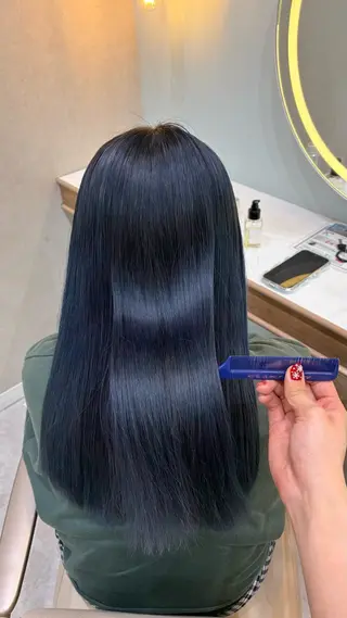 ロング カラー ハイトーン/韓国ヘア senaのヘアスタイル