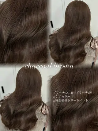 セミロング カラー 💍モテる艶髪 透明感カラー💖のヘアスタイル