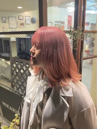 ミディアム カラー ウチダ ユウヤのヘアスタイル