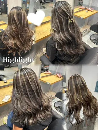 ロング 💖ハイライト/ハイ トーン💖MIKIのヘアスタイル