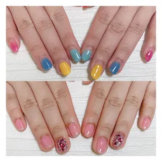 ショート ネイル 👑enen style👑のネイルデザイン