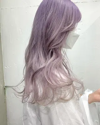 ロング カラー ヘアアレンジ 憧れの艶ハイトーンへ 🌙サイダサキのヘアスタイル