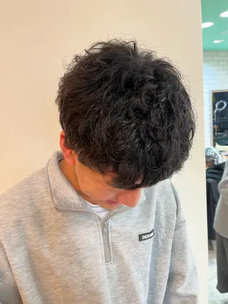 パーマ メンズ 外川 生純美ೀ🌝のヘアスタイル