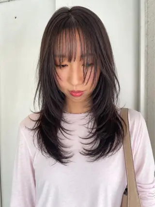 セミロング 🔥二刀流美容師🔥 渋谷/近澤瑠以✂︎のヘアスタイル