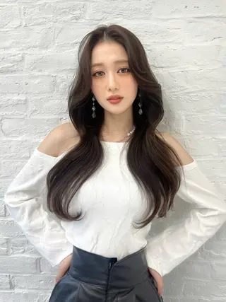 ロング 映える顔まわり/前髪 特化 💗 ユキマのヘアスタイル