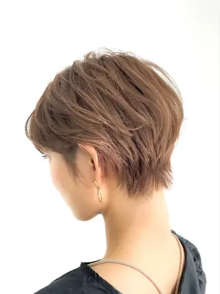 ショート カラー 🇰🇷韓国レイヤー 錦糸町【北山謙三】のヘアスタイル