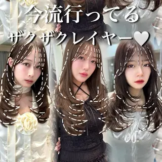 セミロング カラー 木屋元一/透明感 /前髪/ショートボブのヘアスタイル