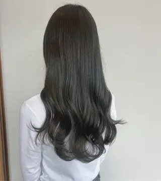 ロング カラー パーマ ヘアアレンジ メンズ 透明感カラー/ 新潟万代/池野里衣のヘアスタイル
