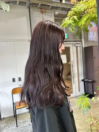 ロング カラー maho/垢抜け カラーパーマメイクのヘアスタイル