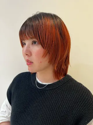 ミディアム カラー 🌝ぷる艶ハイトーン 柔らかヘア🍅まあやのヘアスタイル