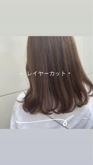 ミディアム カラー ヘアアレンジ 高井瑠華🌼 ストカールカット特化のヘアスタイル