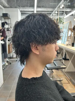ショート メンズ パーマ メンズパーマ/ メンズカット/タクヤのヘアスタイル