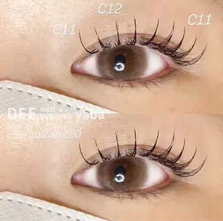 マツエク・マツパ yuka.k DEE yabaのマツエク・マツパデザイン