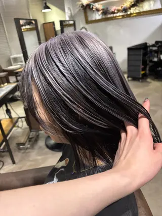 カラー ブリーチ✨ハイライト メンズヘア/アヤノのヘアスタイル