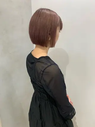 ショート カラー Himawari♡ 柔らかいカラーのヘアスタイル