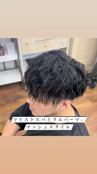 パーマ メンズ Rikito .のヘアスタイル