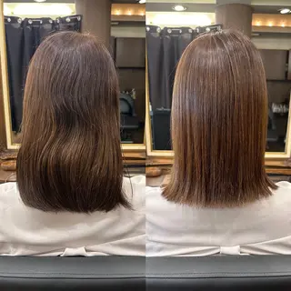 ミディアム 名古屋栄の髪質改善 トリートメント/清田のヘアスタイル