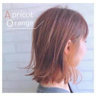 セミロング カラー ヘアアレンジ くせ毛多毛特化 高橋　淳のヘアスタイル