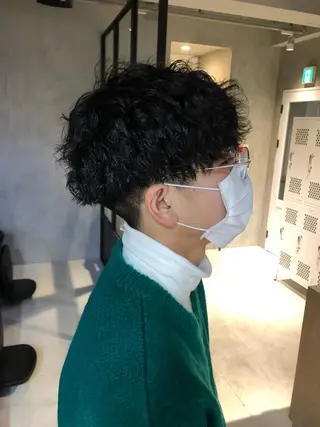 パーマ メンズ ショートヘア原宿 fifth コシのヘアスタイル