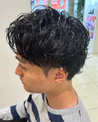 ショート パーマ メンズ メンズパーマ特化/ メッシュ/薫/店長のヘアスタイル