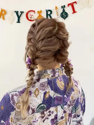 ヘアアレンジ ヘアメイク エンカレッジのヘアスタイル