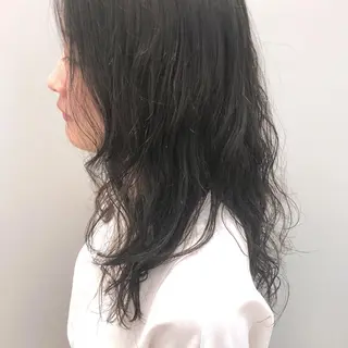 ロング パーマ 柏木 彩花のヘアスタイル