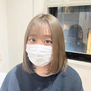 ミディアム カラー 髪質改善/韓国ヘア 顔まわり特化yutoのヘアスタイル