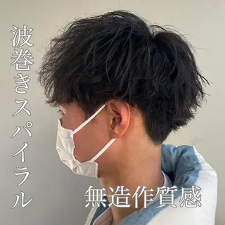 ショート パーマ メンズ 渋谷メンズヘア/ 加藤優一のヘアスタイル