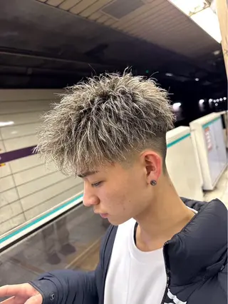 ショート カラー 渋谷 【メンズ特化】ナゴムのヘアスタイル