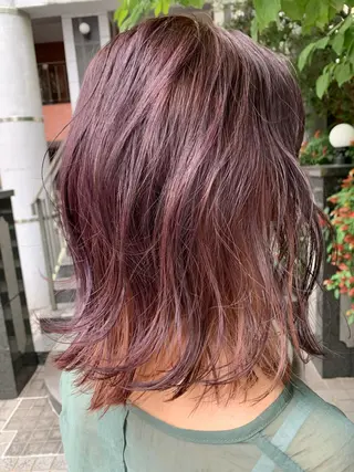 ミディアム フリーランス 美容師 cayocoのヘアスタイル