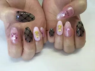 ネイル 💎🐰 saki. m 🐰💎のネイルデザイン