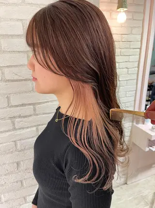ロング カラー ヘアアレンジ レイヤー&カラー 人気美容師倉崎涼のヘアスタイル