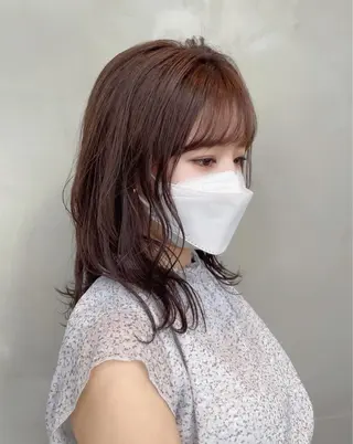 ミディアム カラー 韓国ヘア 店長NEGIのヘアスタイル